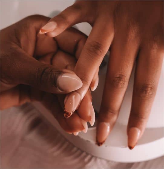 Hand massage treatment.