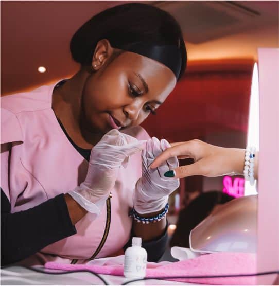 Professional nail care, beauty services in Johannesburg, South Africa.